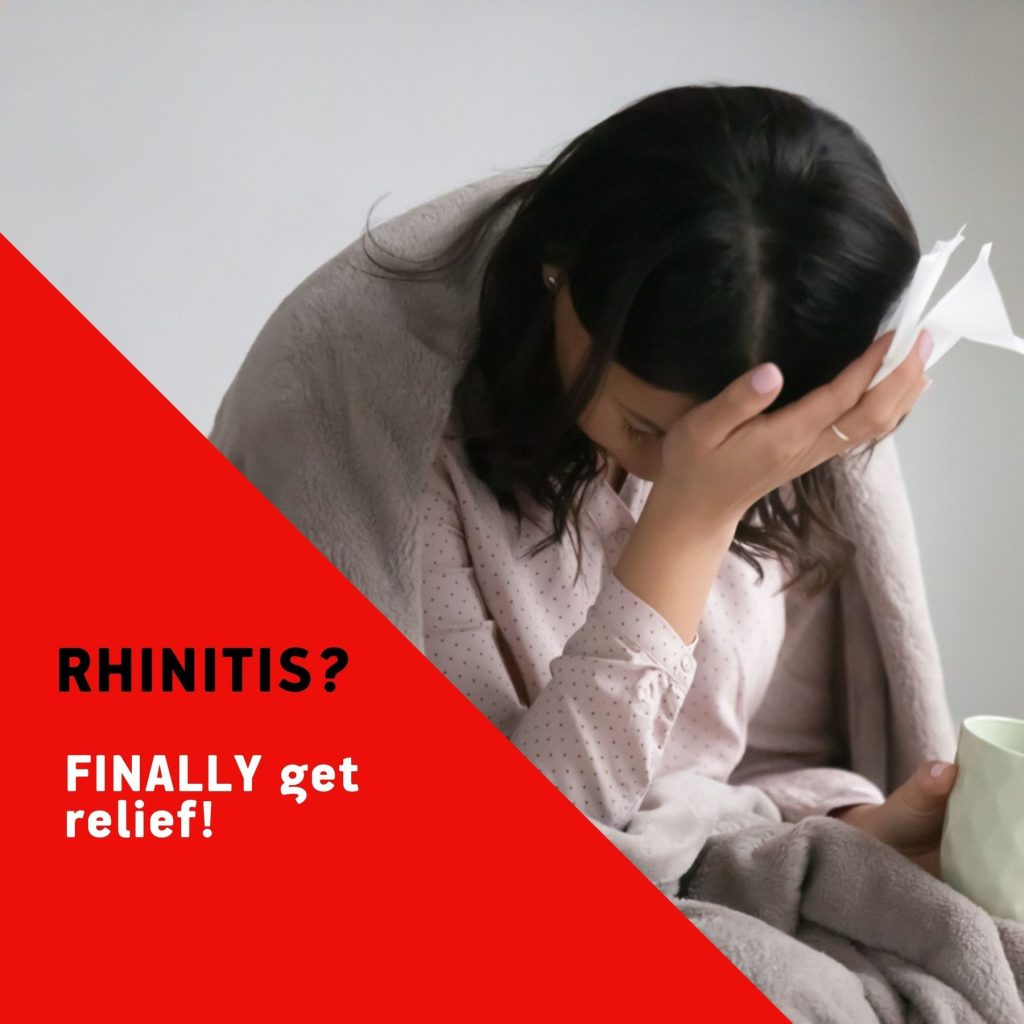 rhinitis sufferer getting relief from Excel ENT of Alabama